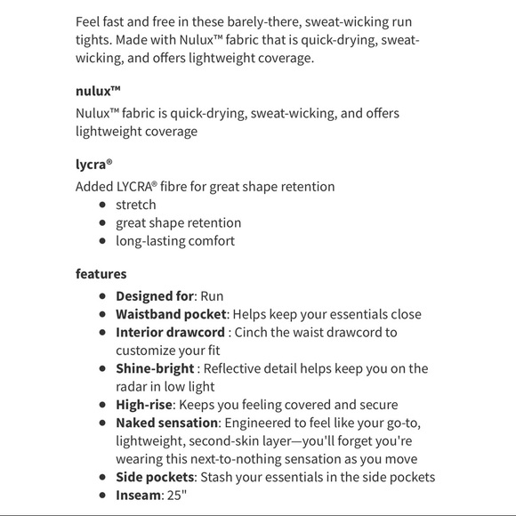 lululemon Fast & Free Tight 7/8 - Picture 4 of 7